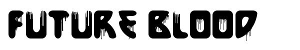 Future Blood font preview